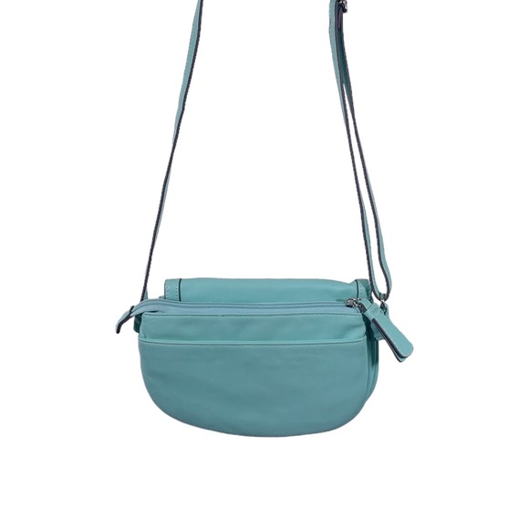 Rossetti Robin’s Egg Blue Crossbody Bag In Vegan Leather - Picture 3 of 12